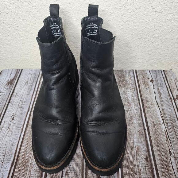 Thursday Boot Co. Legend Chelsea Boot Black Matte Leather Lug Sole Women US 8.5 - Picture 6 of 10
